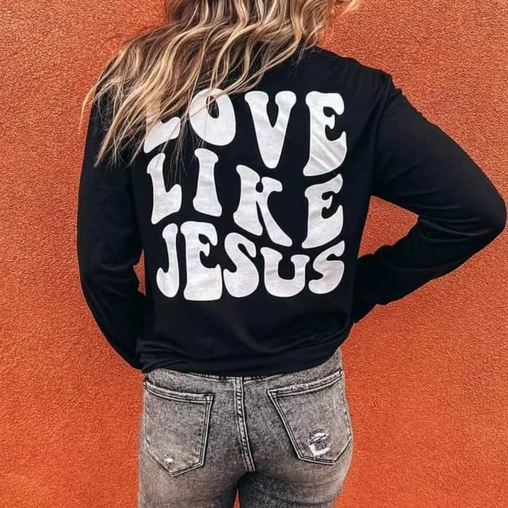 Port and Company Long sleeve t-shirt LOVE LIKE JESUS